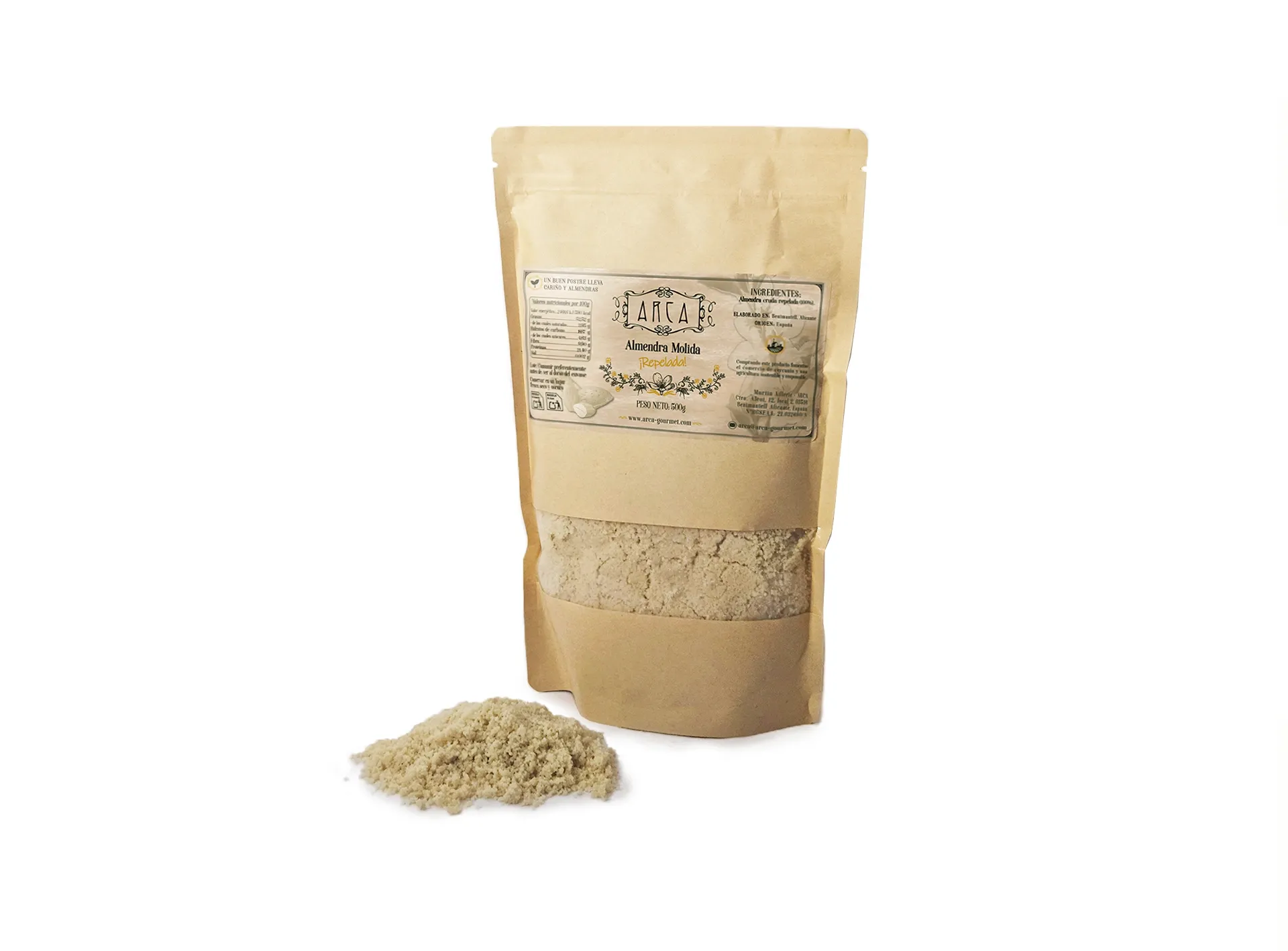 [A-205] Almendra Molida Repelada 500g
